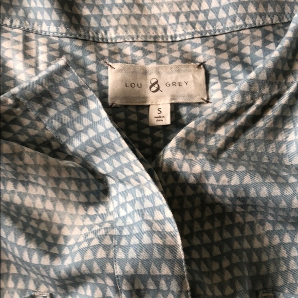 Lou & Grey blue patterned long sleeve dress - Picture 4 of 6